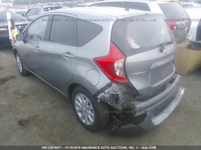 3N1CE2CP1FL409044 - 2015 NISSAN VERSA NOTE S/S PLUS/SV/SL/SR SILVER photo 3