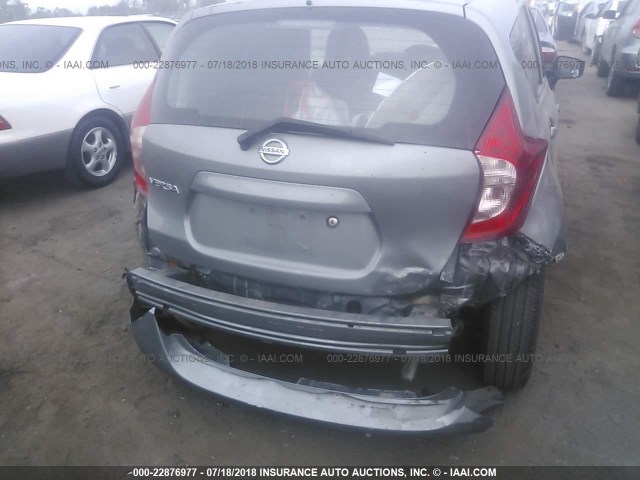 3N1CE2CP1FL409044 - 2015 NISSAN VERSA NOTE S/S PLUS/SV/SL/SR SILVER photo 6