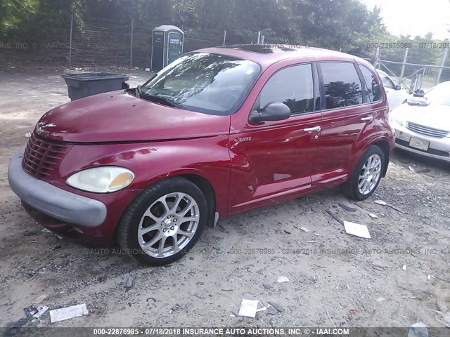 3C8FY68BX2T299433 - 2002 CHRYSLER PT CRUISER LIMITED/DREAM CRUISER BURGUNDY photo 2