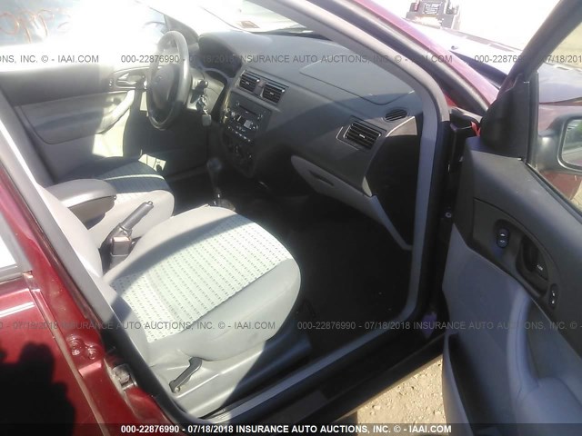 1FAHP34N57W234590 - 2007 FORD FOCUS ZX4/S/SE/SES 栗色 照片 5