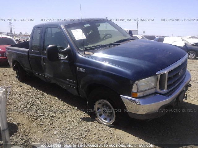 1FTSX31F82EA46075 - 2002 FORD F350 SRW SUPER DUTY Dark Blue photo 1