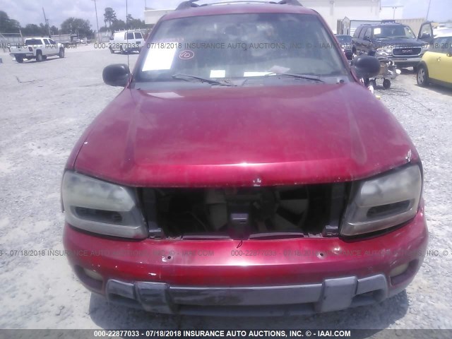 1GNET16SX26121444 - 2002 CHEVROLET TRAILBLAZER EXT MAROON photo 6