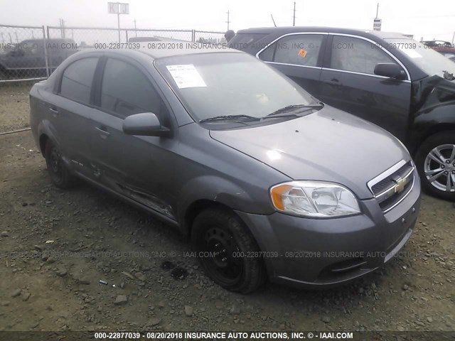 KL1TD5DE2BB258622 - 2011 CHEVROLET AVEO LS/LT GRAY photo 1