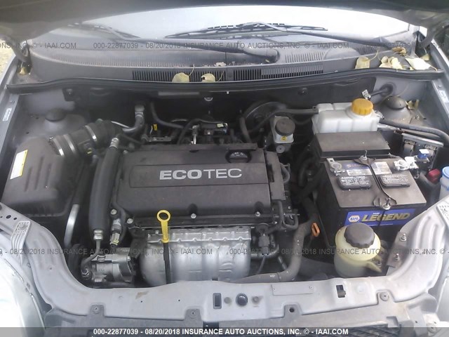 KL1TD5DE2BB258622 - 2011 CHEVROLET AVEO LS/LT 灰色 照片 10