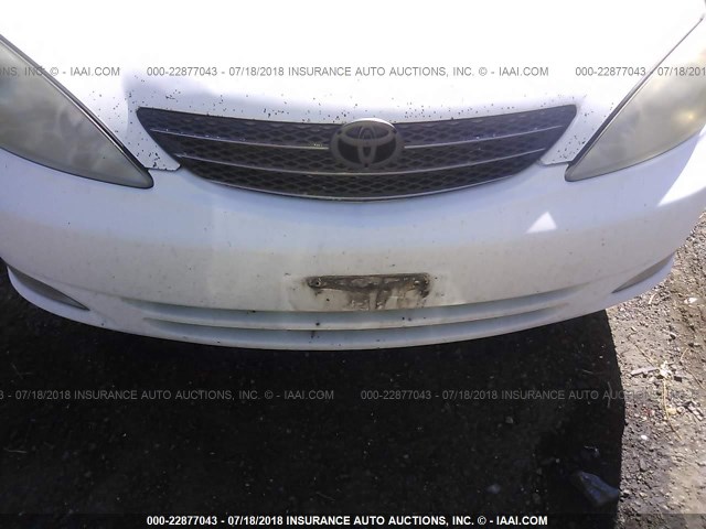 4T1BE30K93U172422 - 2003 TOYOTA CAMRY LE/XLE/SE 白色 照片 6