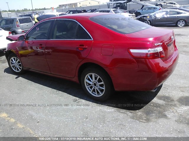 4T1BK46K17U052206 - 2007 TOYOTA CAMRY NEW GENERAT LE/XLE/SE RED photo 3