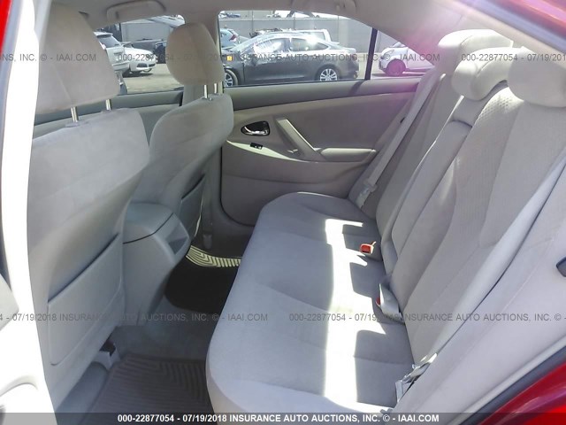 4T1BK46K17U052206 - 2007 TOYOTA CAMRY NEW GENERAT LE/XLE/SE RED photo 8