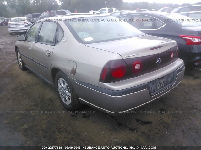 2G1WF52E829298815 - 2002 CHEVROLET IMPALA 棕色 照片 3