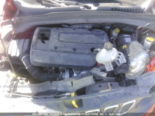 ZACCJBAH0FPB69514 - 2015 JEEP RENEGADE SPORT Կարմիր լուսանկար 10