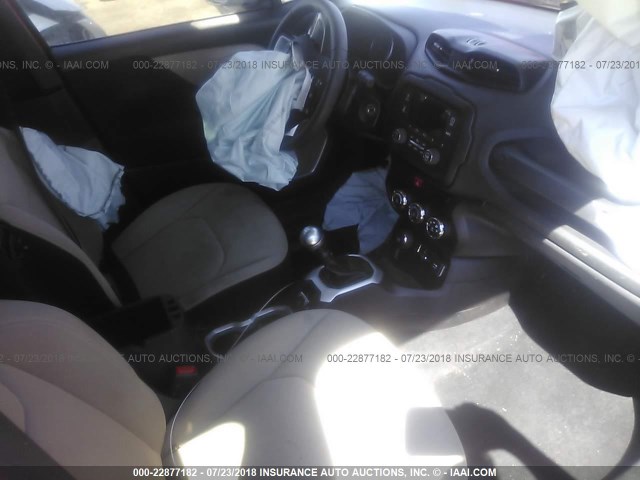 ZACCJBAH0FPB69514 - 2015 JEEP RENEGADE SPORT Կարմիր լուսանկար 5