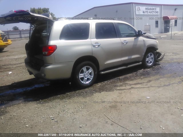 5TDZY68A38S007985 - 2008 TOYOTA SEQUOIA LIMITED TAN photo 4