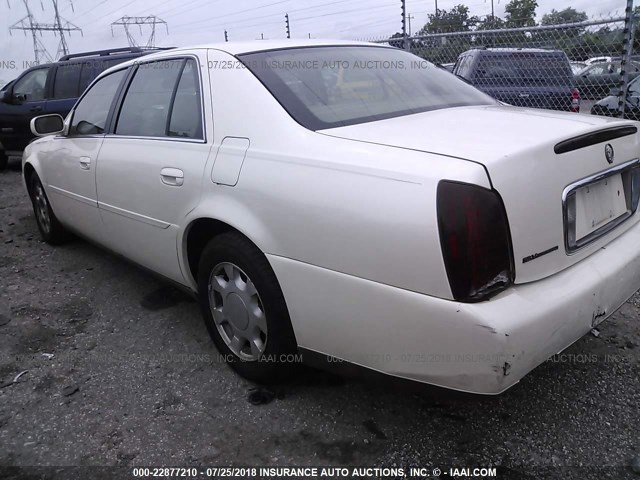 1G6KD54Y3YU301556 - 2000 CADILLAC DEVILLE WHITE photo 3