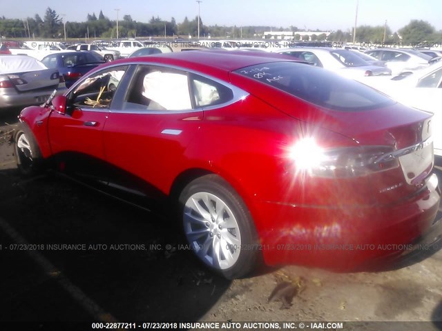 5YJSA1E14HF188547 - 2017 TESLA MODEL S Կարմիր լուսանկար 3