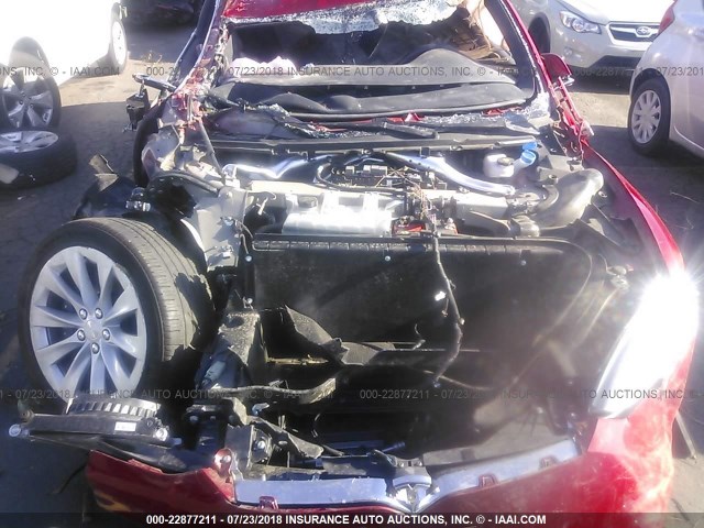 5YJSA1E14HF188547 - 2017 TESLA MODEL S Կարմիր լուսանկար 6