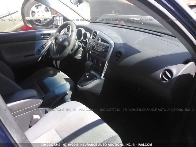 2T1KR32E75C358525 - 2005 TOYOTA COROLLA MATRIX XR Dark Blue photo 5