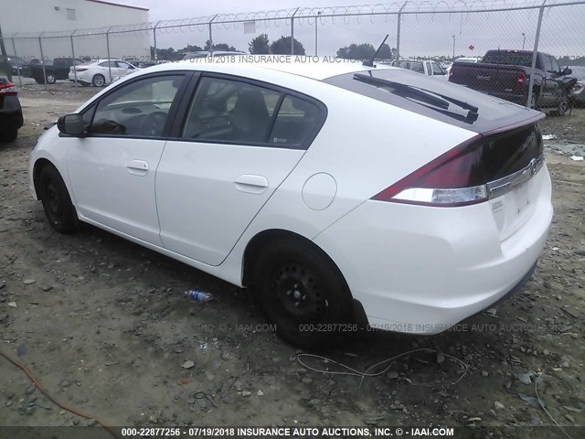 JHMZE2H5XDS003887 - 2013 HONDA INSIGHT LX WHITE photo 3