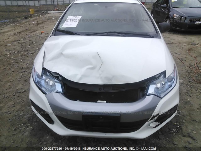 JHMZE2H5XDS003887 - 2013 HONDA INSIGHT LX WHITE photo 6