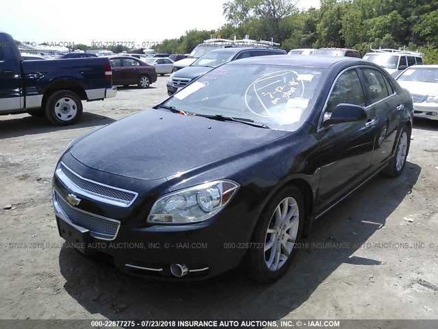 1G1ZE5E72BF288544 - 2011 CHEVROLET MALIBU LTZ 黑色 照片 2