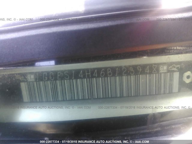 1GCES14H46B123948 - 2006 CHEVROLET SSR 银色 照片 9