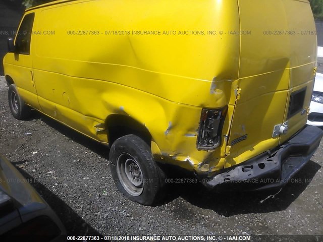 1FTNE24W45HB06185 - 2005 FORD ECONOLINE E250 VAN YELLOW photo 6