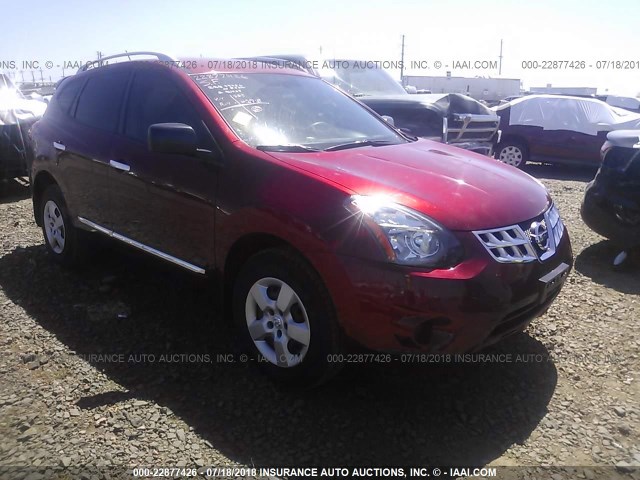 JN8AS5MT7FW164226 - 2015 NISSAN ROGUE SELECT S RED photo 1