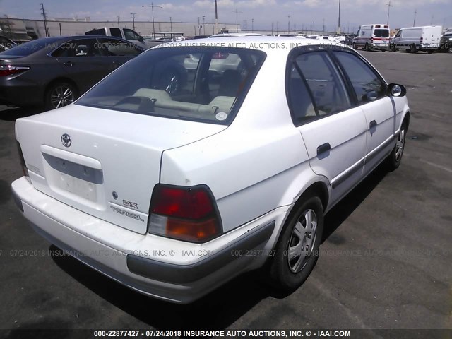 JT2EL56E3S0105978 - 1995 TOYOTA TERCEL DX WHITE photo 4