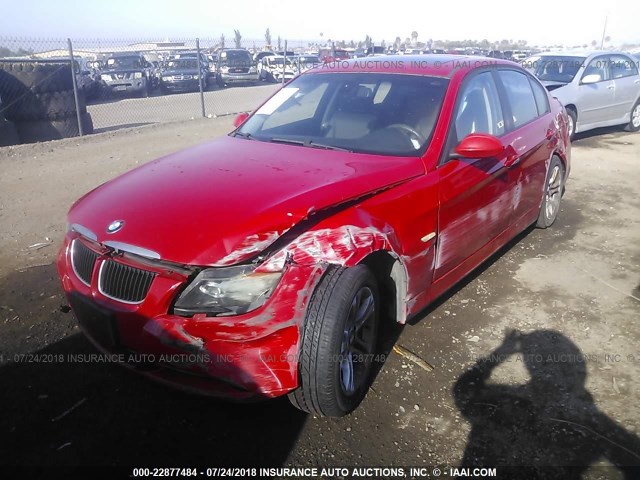 WBAVC53508A246678 - 2008 BMW 328 I SULEV RED photo 2