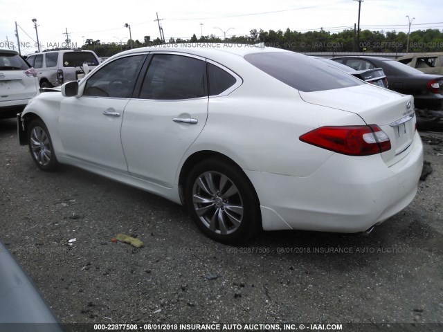 JN1BY1AP3DM514591 - 2013 INFINITI M37 WHITE photo 3