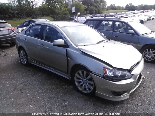 JA3AU86U38U021218 - 2008 MITSUBISHI LANCER GTS TAN photo 1