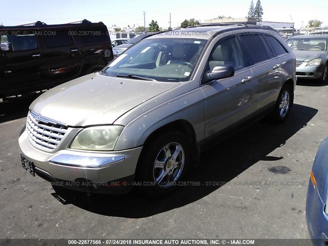 2C8GM68444R308618 - 2004 CHRYSLER PACIFICA GOLD photo 2