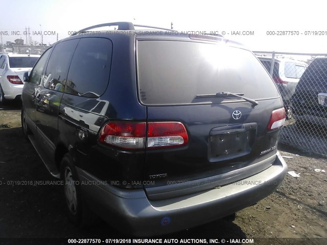 4T3ZF13C53U547797 - 2003 TOYOTA SIENNA LE/XLE BLUE photo 3