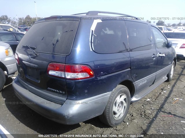 4T3ZF13C53U547797 - 2003 TOYOTA SIENNA LE/XLE BLUE photo 4