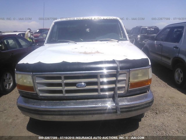 1FTHX25G5PKA72181 - 1993 FORD F250 WHITE photo 6