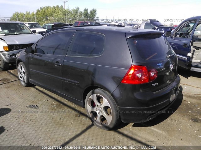 WVWFV71K07W015657 - 2007 VOLKSWAGEN NEW GTI FAHRENHEIT BLACK photo 3