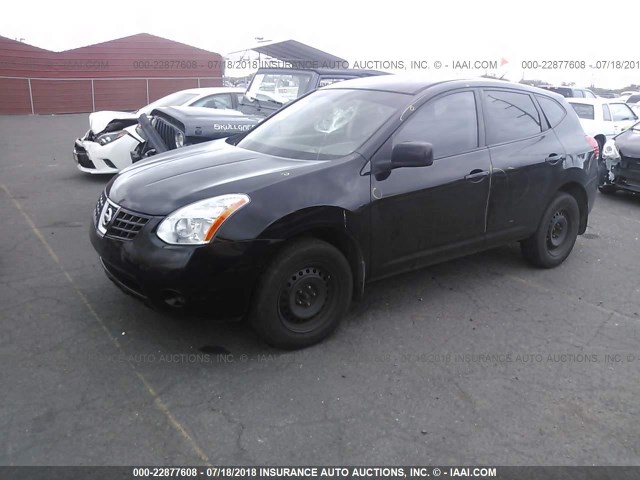 JN8AS58TX8W004192 - 2008 NISSAN ROGUE S/SL BLACK photo 2