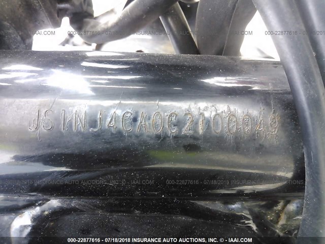 JS1NJ4CA0C2100049 - 2012 SUZUKI TU250 X GRAY photo 10