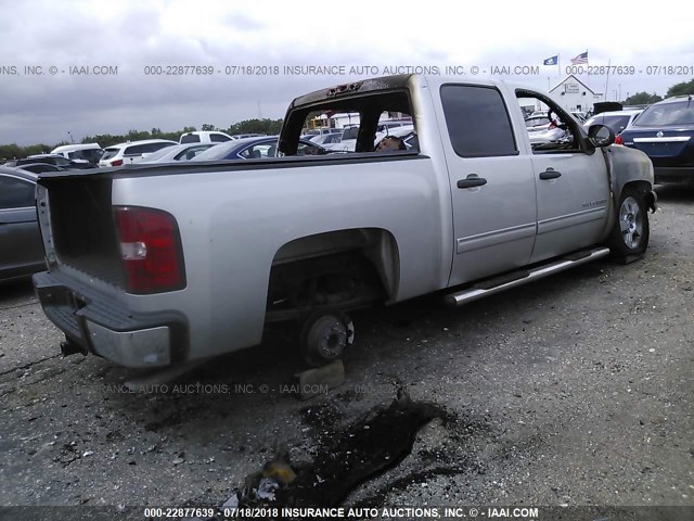 3GCUCUEJ9BG157588 - 2011 CHEVROLET SILVERADO C1500 HYBRID Сріблястий фото 4