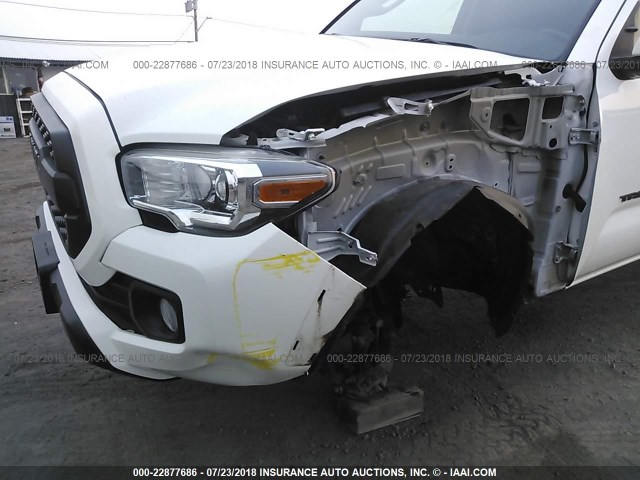 3TMDZ5BNXGM001337 - 2016 TOYOTA TACOMA DBL CAB/SR5/TRD SPORT/OR WHITE photo 6