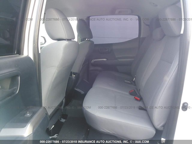 3TMDZ5BNXGM001337 - 2016 TOYOTA TACOMA DBL CAB/SR5/TRD SPORT/OR WHITE photo 8