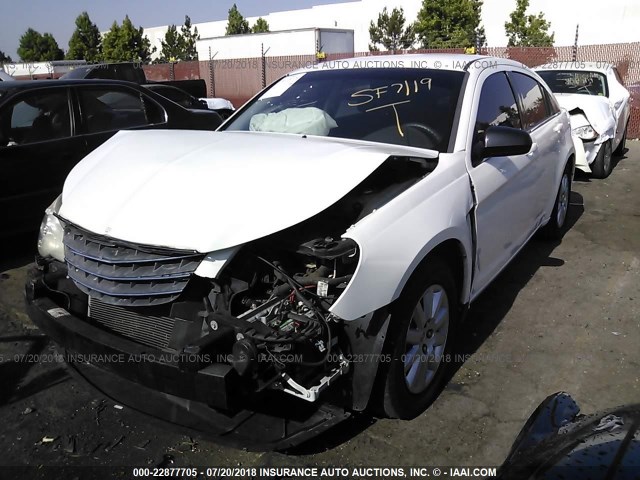 1C3CC4FB5AN207321 - 2010 CHRYSLER SEBRING TOURING WHITE photo 2