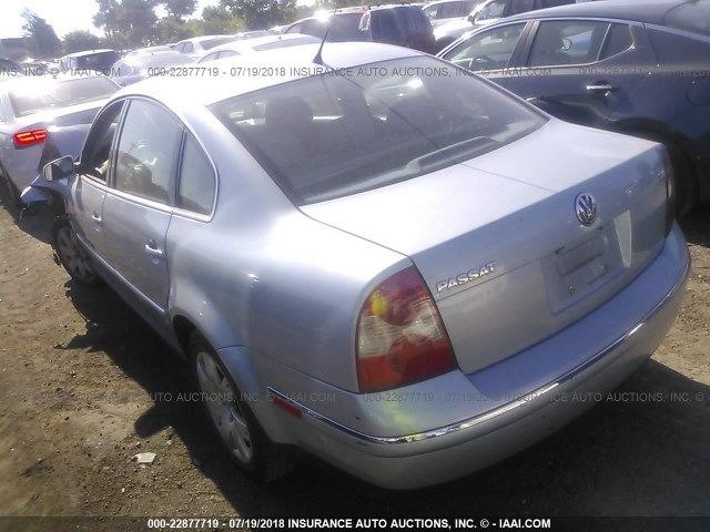 WVWRH63B93P192627 - 2003 VOLKSWAGEN PASSAT GLX 浅蓝色 照片 3