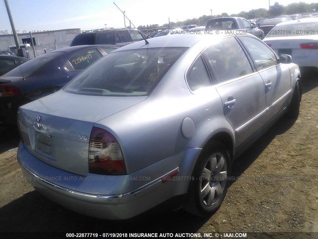 WVWRH63B93P192627 - 2003 VOLKSWAGEN PASSAT GLX 浅蓝色 照片 4