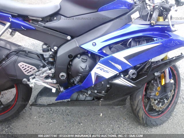 JYARJ16E4BA020953 - 2011 YAMAHA YZFR6 BLUE photo 8