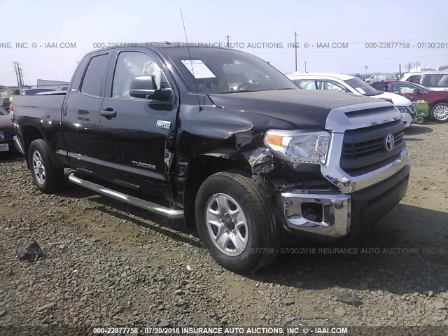 5TFUY5F17FX465172 - 2015 TOYOTA TUNDRA DOUBLE CAB SR/SR5 BLACK photo 1
