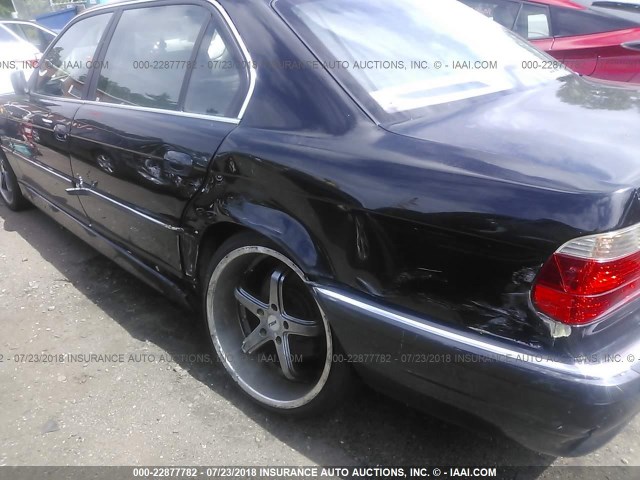 WBAGH83441DP17643 - 2001 BMW 740 IL BLACK photo 6