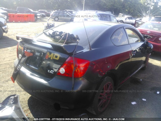 JTKDE177370195655 - 2007 TOYOTA SCION TC შავი ფოტო 4