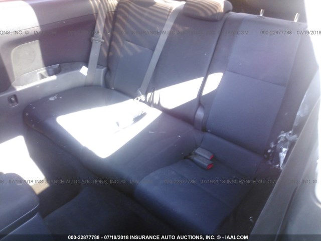 JTKDE177370195655 - 2007 TOYOTA SCION TC შავი ფოტო 8