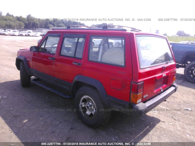 1J4FJ68S2TL160412 - 1996 JEEP CHEROKEE SPORT/CLASSIC წითელი ფოტო 3