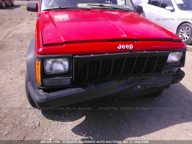 1J4FJ68S2TL160412 - 1996 JEEP CHEROKEE SPORT/CLASSIC წითელი ფოტო 6