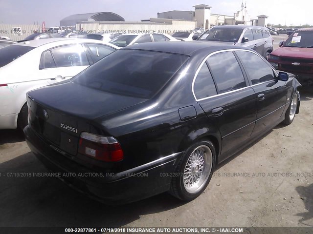 WBADT43401GX22654 - 2001 BMW 525 I AUTOMATIC BLACK photo 4
